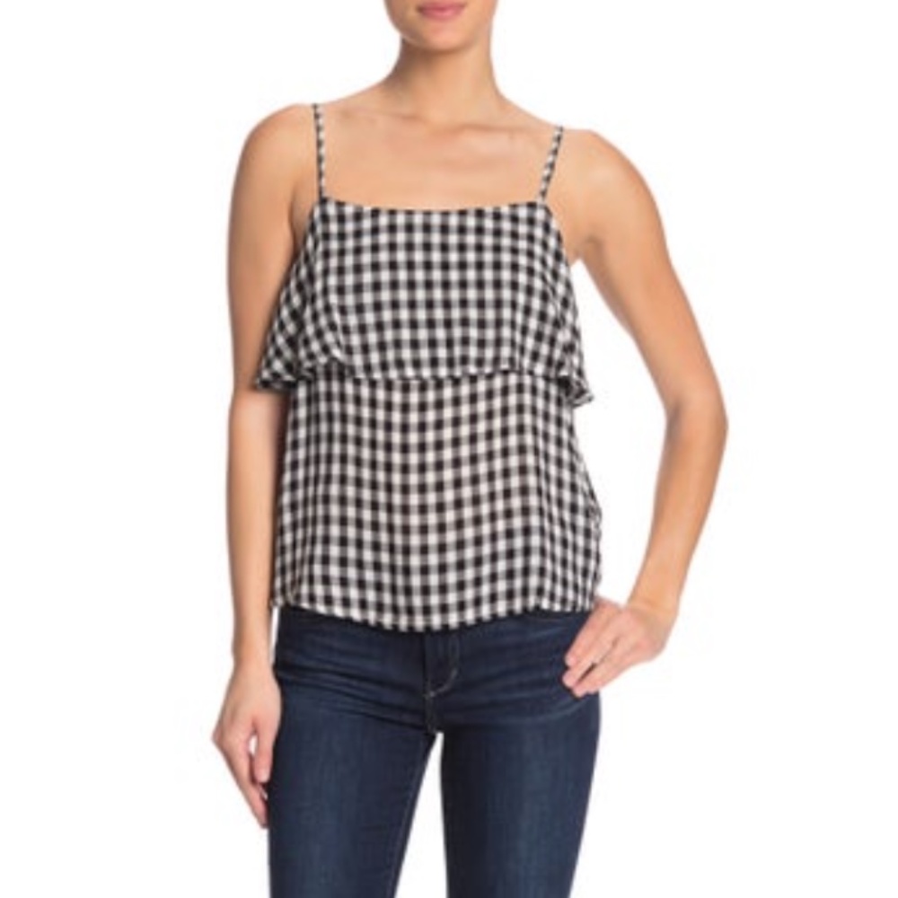 Abound Womens Tiered Spaghetti Strap Tank Top